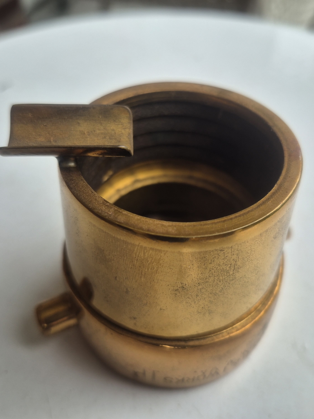 Powhatan Heavy Brass Ash Tray- Americana